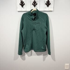 Marmot Zip Henley Sweatshirt Green Size L